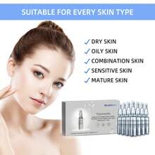 7入組抗衰老精華安瓶緊緻、嫩膚、減少面部細紋、煥活肌膚 - 米色 - 查看 2