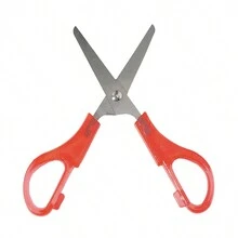 Scaled Scissors, Safety Office Scissors, Ruler Scissors, Student Diy Hand Scissors - Red - View 5