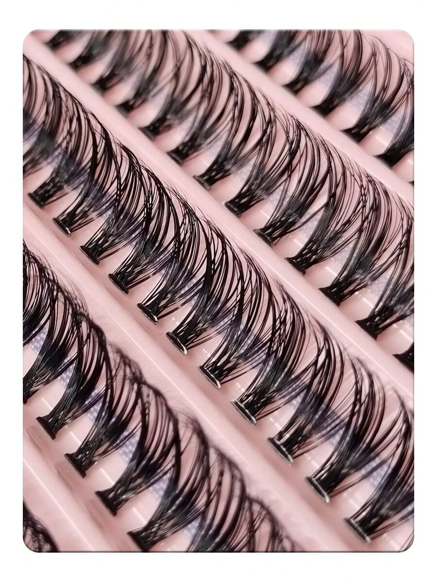 200 Clusters Faux Mink Individual Eyelashes Extension, DIY Individual Lashes Natural Look Wispy
