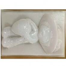 Molde Para Gelatina en Forma de Rosita Fresita Grande - Blanco - Ver 1