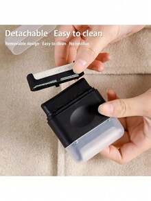 Lint Shaver Manual Sweater Clothes Fuzz Ball Trimmer, Knitted Pills Remover Tool For Home Use - Yellow - View 4