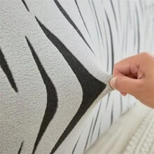 1pc Jacquard Elastic Cloud Velvet Bed Head Cover, Universal Size Soft Headboard Home Room Protector Cover For Wooden Bed Backrest, Washable, Hotel/Home - Multicolor - View 11