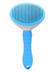 1pc Abs & Steel Pin Grooming Brush With Anti-Slip Handle For Pet, Suitable For Cats And Dogs All Year Round, Color Random - Multicolor - View 6