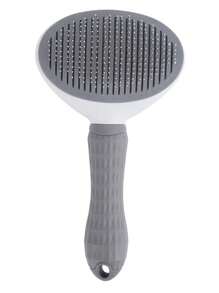 1pc Abs & Steel Pin Grooming Brush With Anti-Slip Handle For Pet, Suitable For Cats And Dogs All Year Round, Color Random - Multicolor - View 4