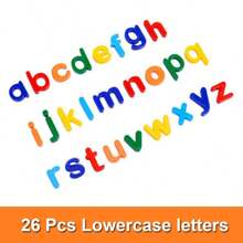 26 Piezas Letras Magnéticas De Alfabeto Mayúsculas/minúsculas Abc En La Nevera Las Pegatinas De Decoración Los Juguetes De Aprendizaje Montessori De Ortografía Para Niños - Verde militar - Ver 2