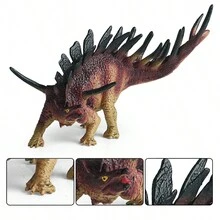 Dinosaur World Barbarian Jurassic Indominus Triceratops Action Figure Collection Of Toy Children Gifts - Burgundy - View 3