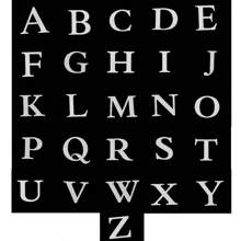 26 件扁平白卡紙 Diy 字母氣球盒,英文大寫字母 A 到 Z