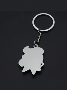 1pc Creative Cute Cartoon Teeth Shaped Keychain For Men & Women, Suitable For Gift, Souvenir, Home And Daily Use - Silver - View 5