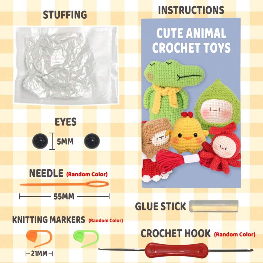 DIY Capybara Crochet Kit For Beginners Including Pet Birthday Hat