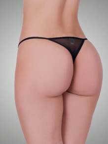 Women Thongs - Black - View 2