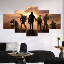 5 件/套帆布海報,高清,特種部隊,繪畫,家居裝飾,客廳禮品,套件牆壁藝術裝飾,客廳牆壁裝飾,臥室牆壁裝飾,辦公室廚房餐廳酒吧牆壁裝飾,防水繪畫,印刷品,藝術品,無框 - 彩色 - 查看 1