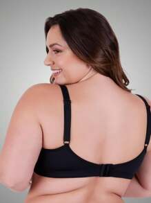 Plus Size Bras & Bralettes - 黑色 - 查看 2