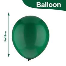 10-200件啞面厚圓形乳膠氣球,5/10/12/18英寸,深綠色,適用於主題派對、生日、婚禮、求婚、女神節、裝飾道具、新居入伙、開幕典禮拱門裝飾 - 墨綠色 - 查看 8