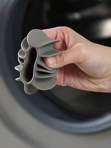 3 件裝洗衣球,用於清潔、去污和防纏繞。適合洗衣機使用 - 灰色 - 查看 3