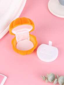 1入復古可愛南瓜形訂婚戒指/項鍊禮品盒 - 黃色 - 查看 3