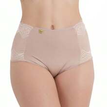 Kit 7 Patrícia Comfort Panties High Waist With Lace Side Lining 100% Cotton Ref:2150 - Nhiều màu - Xem 7