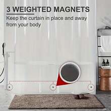 純色浴簾 - 無色 - 查看 9