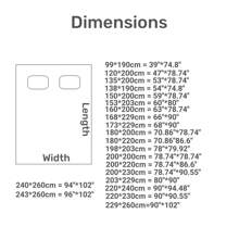 Mattress Topper Microfiber Mattress Pad Cover Quilted Mattress Cover 8-20'' Deep Fitted elastic strap Mattress Protector Down Alternative Filling Noiseless & Breathable Pillow Top White - White - View 8