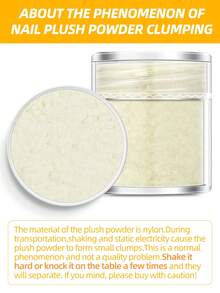 1 Set Of 4 Bottles Of Velvet Powder Nail Art Decor, Powder Pink, Apricot, Yellow, Milk White, For Gothic, Sweet Style Nails, Suitable For Night Club, Party, Music Festival, Gathering, Dinner, Holiday - Beige - View 3