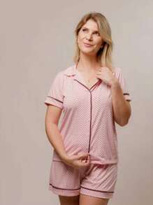 Women Pajama Sets - Pink - View 3