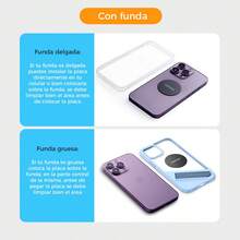 4 Piezas Placas de Metal para Teléfono Soporte Magnético Láminas Metálicas Celular - Negro - Ver 7