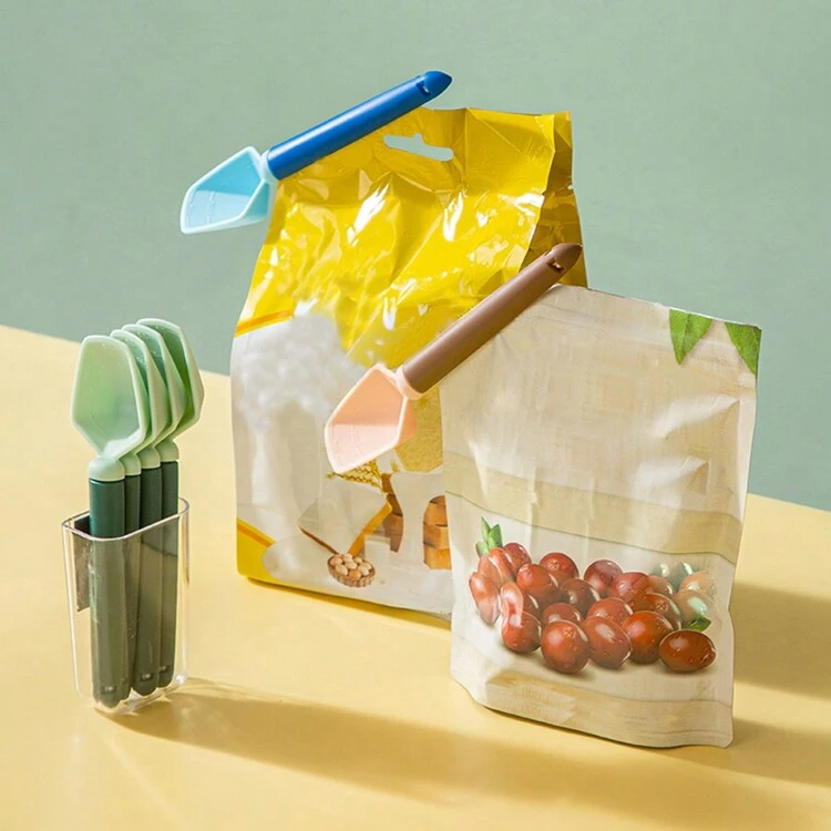 4pcs 2.5ML Różnego przeznaczenia Łyżka miarowa Z Magnetyczny Plecy , W Kuchnia , Lodówka , Dla Mleko Proszek , Kawa , , I Liście , Jak Pieczęć Spinacz I Uszczelnianie Zacisk - Zielony - Zobacz 4