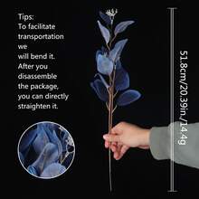 1pc Ins-Style Fruit Eucalyptus Leaf Decoration - Royal Blue - View 2