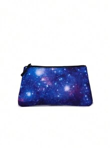 18.5英寸/47cm 3入組男女童用背包、午餐盒和文具盒。適用於露營、旅行、日常休閒使用。具有加厚背板和可調節肩帶、印花設計、時尚穿搭。 - 藍色 - 查看 6