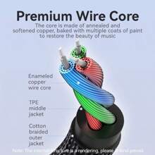 VENTION 3.5mm 公對公音頻線，鋁合金插頭與尼龍編織線身高保真車載音頻線