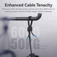 VENTION 3.5mm 公對公音頻線，鋁合金插頭與尼龍編織線身高保真車載音頻線