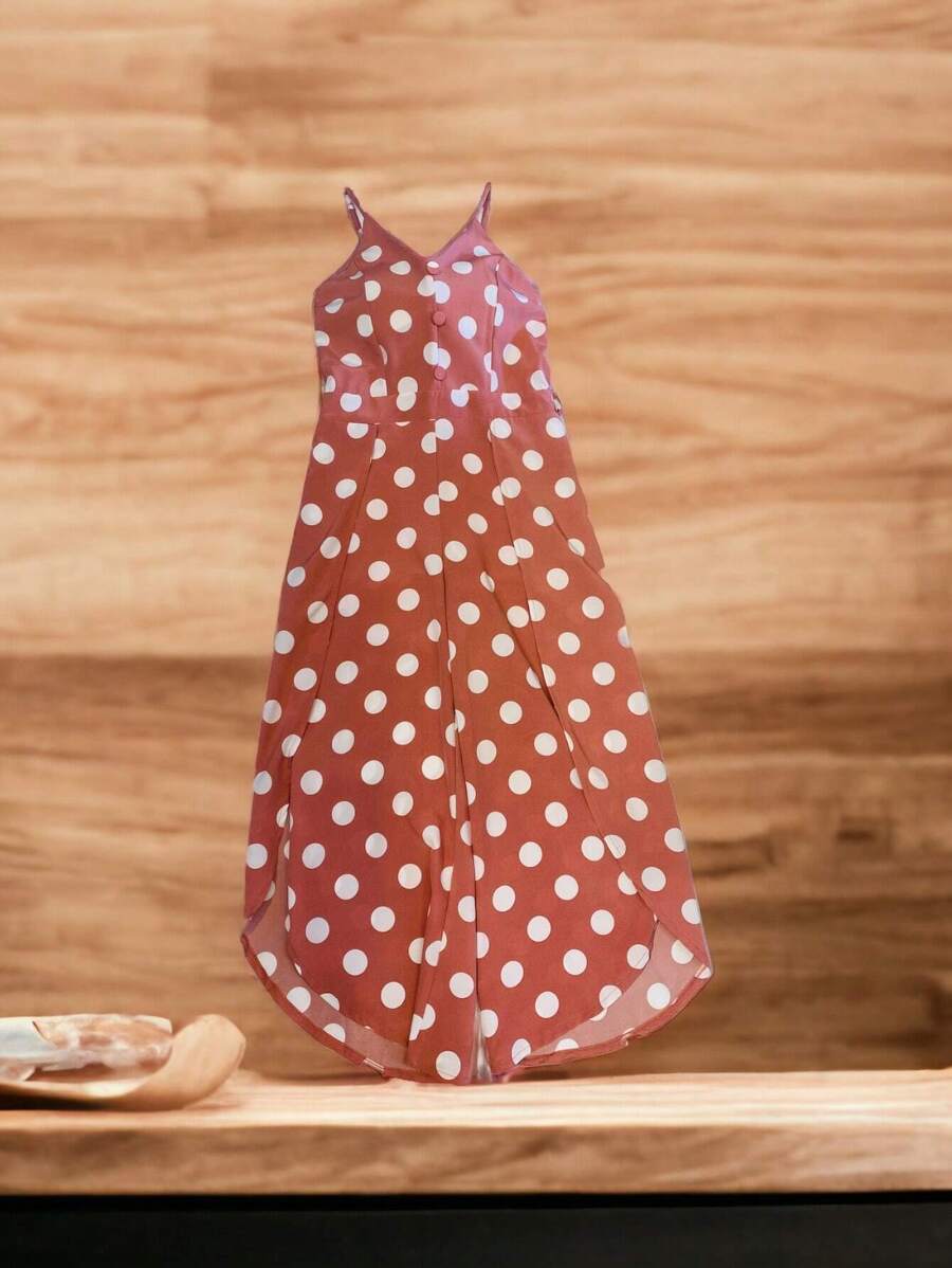 Women Jumpsuits - 乾枯玫瑰色 - 查看 1