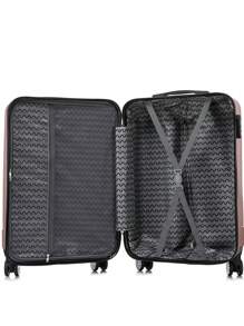 Conjunto 3 Malas De Bordo Viagem e 2 Frasqueira Nacional Internacional Com 4 Rodas Duplas 360º Com Trava De Encaixe , Cadeado Embutido , Divisório Interno , Extensor Extra - Multicolorido - Visão 11