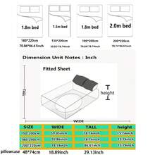 1 件床罩床垫罩 1 件床笠防尘保护套防滑（不含枕套） - 豆沙色 - 查看 7
