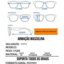 Men Eyeglasses - 深灰色 - 查看 4