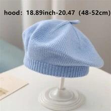 2-5年寶寶女孩畫家貝雷帽,秋冬時尚可愛,適合保暖 - 藍色 - 查看 2