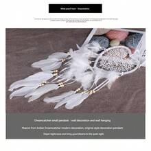 White Dreamcatcher With Lights - White - View 3