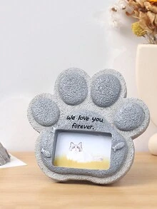 創意樹脂仿真寵物貓紀念墓碑 - 灰色 - 查看 3