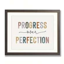 Progress Over Perfection Print, Classroom Decor, Kids Motivational, Inspirational Office Decor, Kid's Room Decor, Teacher Gift, Boho Classroom Wall Art, Unframed,Canvas,Poster Gifts Birthday Graduation