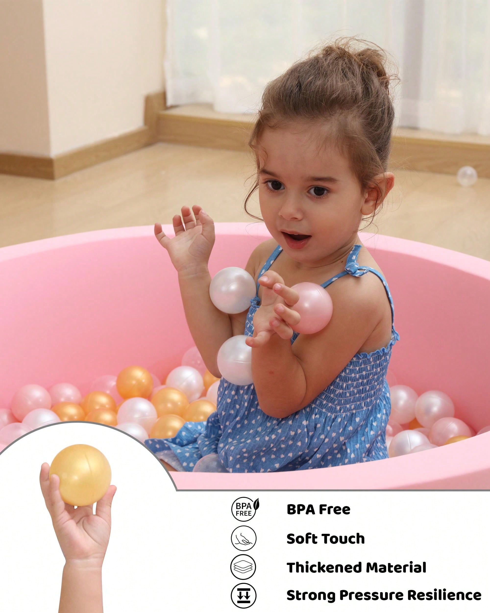 Baby Ball Pit NOT Included Balls Soft Round Memory Foam Ball Pits Indoor Outdoor For Babies