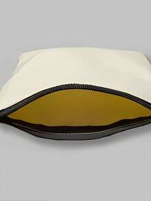 「nana和papa愛我」新款化妝包、收納袋、五彩字母印花包、手拿包、手提包、適用於禮物驚喜旅行小物品袋、輕便化妝收納袋、旅行化妝品拉鍊袋 - 米色 - 查看 5