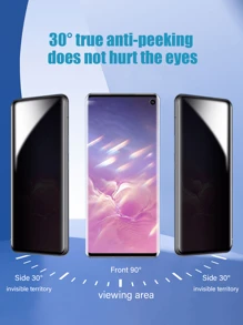 2 件手机防窥屏幕保护膜,水凝胶 TPU,防窥隐私,防摔,防刮,兼容 Galaxy S21/S22/S23/S24 Ultra/S24 FE/A06/A16/A36/A56/S25/S25 Ultra 生日礼物,家人,朋友手机屏幕保护膜,手机配件防水防震防指纹全覆盖 - 黑色 - 查看 4