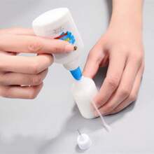 1PC 30ml Empty Glue Bottle With Needle Precision Tip Applicator Bottle For Paper Quilling DIY Craft Summer, School - White - View 3