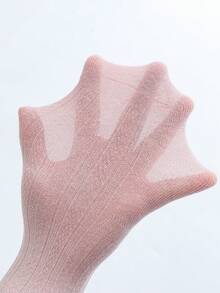 1 Pieza De Medias Rosas Suaves Y Cómodas Para Niñas - Rosa vieja - Ver 3
