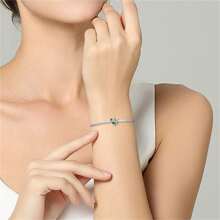 1 pièce Pendentif en zirconia en forme de tournesol en argent 925, avec des perles décoratives et une rallonge de chaîne détachable pour les accessoires de bracelet des femmes, Saint-Valentin