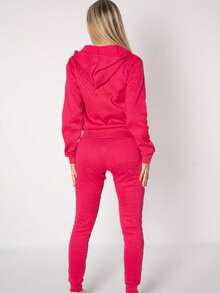 Conjunto Pants Deportivo Para Dama - Rosa Fucsia - Ver 3