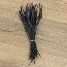 10-100入組/個diy手工藝品用彩色鵝毛,花卉裝飾,服飾,頭帶,髮飾 - 8號黑色 - 查看 1