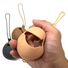 1 Pieza Caso Sostenedor Del Chupete De Silicona De Pañales, Bolsa De Chupete, Contenedor Portátil Del Almacenaje Del Chupete - Rosa - Ver 8