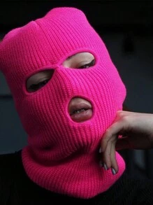 1buc tricot hip hop la modă unisex cu 3 găuri, pălărie caldă de iarnă pentru uzura zilnică Halloween craniu schelet