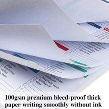 彩色编码购物清单磁性便签本，常见食物标签，可贴在冰箱上，空白区域方便记录购物清单，适合居家、返校用品、办公用品，也可作为女性礼物、教师节礼物或母亲节礼物。 - 彩色 - 查看 8