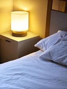 1入北歐簡約實木柔光眼部保護的立方圓柱形usb供電裝飾性桌面燈臥室床頭夜燈 - 白色 - 查看 7